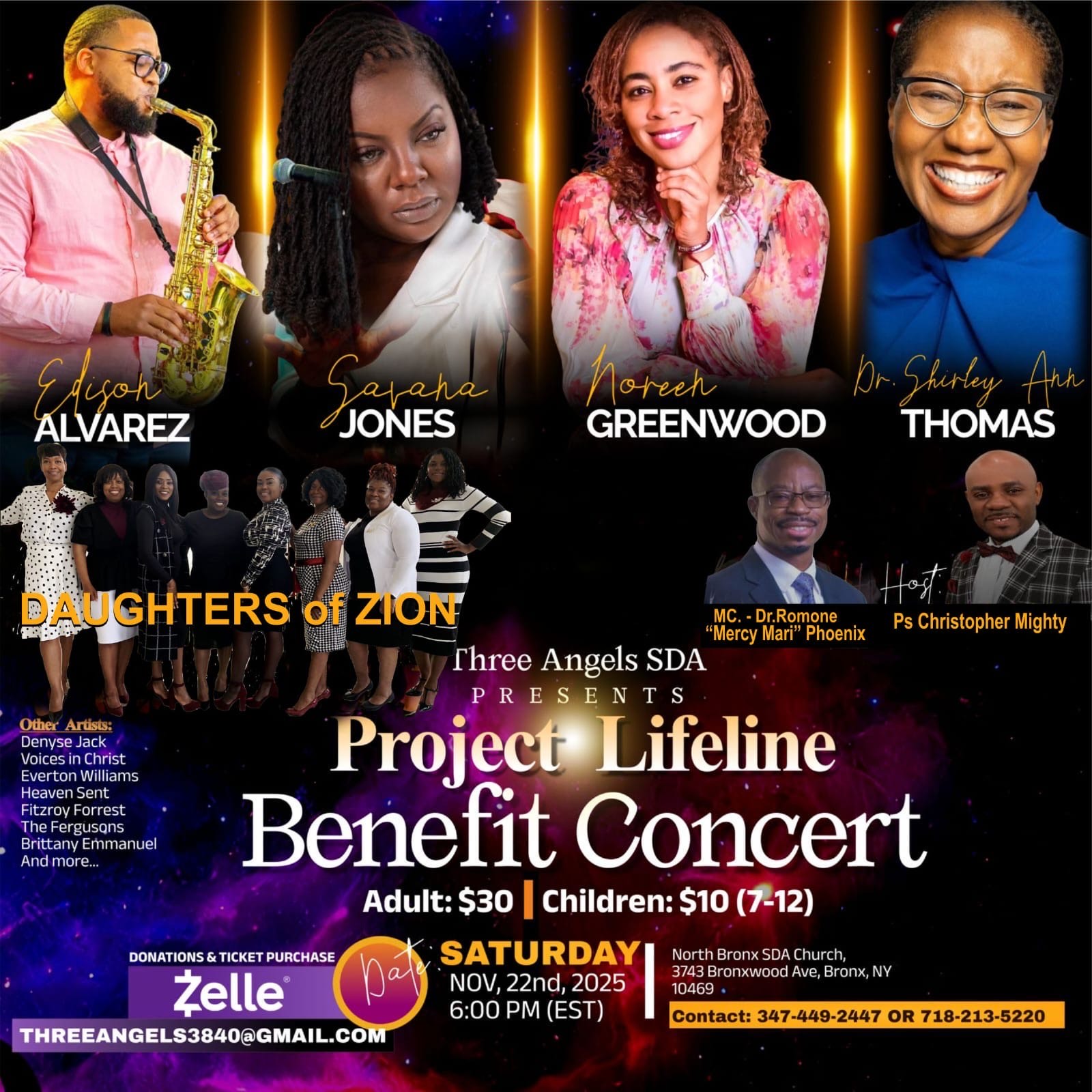 3Angels Project Lifeline Benefit Convert Poster
